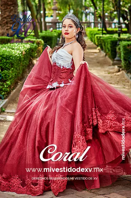 Vestido de quince años Coral