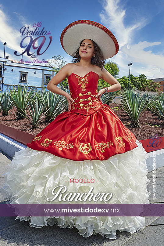vestido de xv años charro mexicano